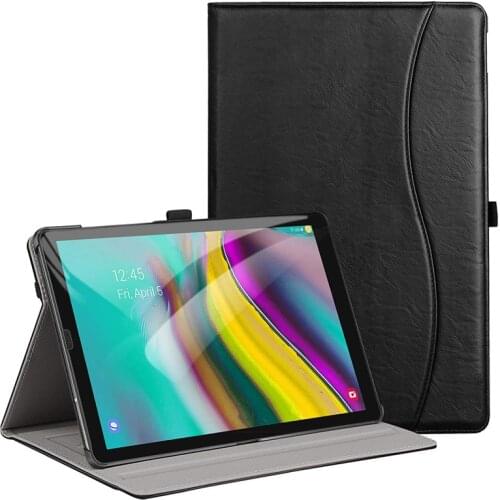AROITA Case for Samsung Galaxy Tab S5E 10.5" Tablet 2019, Model SM-T720/SM-T725 Premium PU Leather Stand Cover with Hand Strap