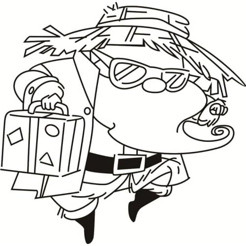 Suitcase santa claus Transparent Silicone Rubber Stamp Sheet Cling Scrapbooking DIY Cute Pattern Photo Album PaperCard Stamp