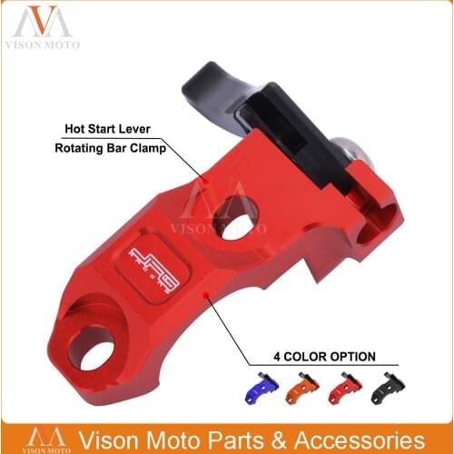 CNC Brake Clutch Rotating Bar Clamp Hot Start Lever For Honda CR125R 500R 80R 85R CRF230F 150R CRF250R/X CRF450R/X XR250 650 L/R