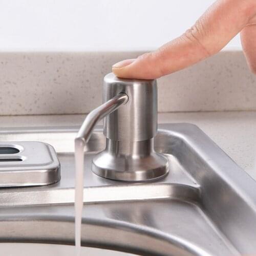 Stainless steel Kitchen Soap Dispenser Sink Liquid Soap Bottle Bathroom Detergent Liquid Hand Wash Soap Dispenser Pumps