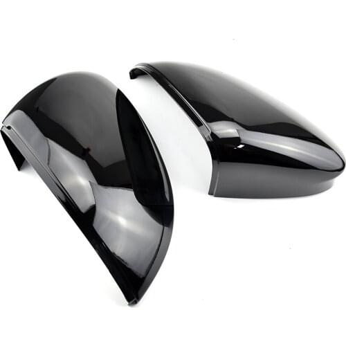 For VW Golf 8 MK8 VIII GTI R GTE GTD 2020 2021 Gloss Black Side Wing Rear View Mirror Cover Shell Cap Trim Add-on Replace