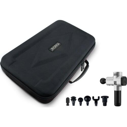 EVA Box for Massage Gun of 4 Massage Head & 1 Charger Travel Bag Portable Case Only Massager is Not Included Durable and Light
