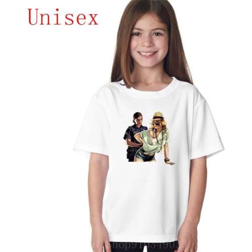 Grand Theft Auto V girls tshirt kids clothing teen girls clothing kids summer clothes comfortable high quality hot sale