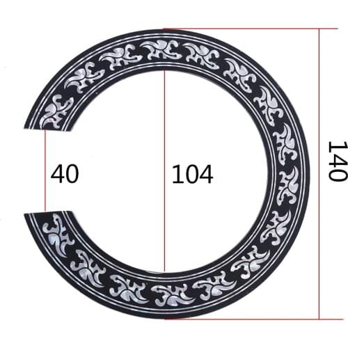 IRIN 94mm 104mm Hard PVC Guitar Circle Sound Hole Rosette Inlay Decal Sticker for Acoustic Guitars Decal Parts Accessories