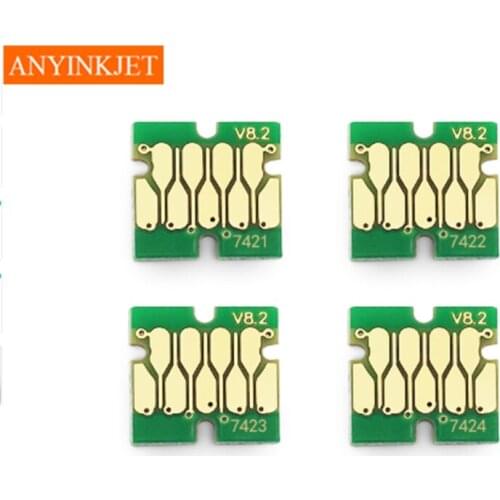 1000ML T7421-T7424 T7421 Ink Tank Chip For Epson SureColor F6080 F6280 F7080 F7180 F7280 F9280 Printer Ink Cartridge Chip