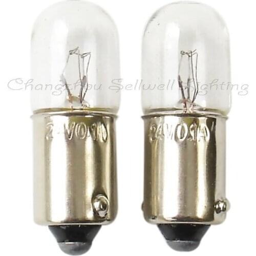 Miniature bulb 24v 0.1a ba9 s t10x28 a373 high quality
