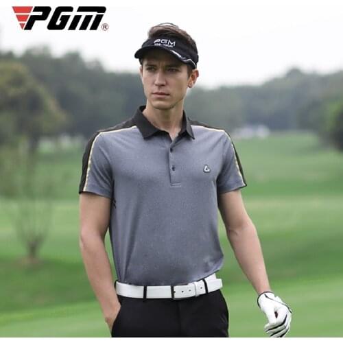 2021 New golf short sleeve color matching mens quick dry Breathable polo shirt top in spring for man A80007