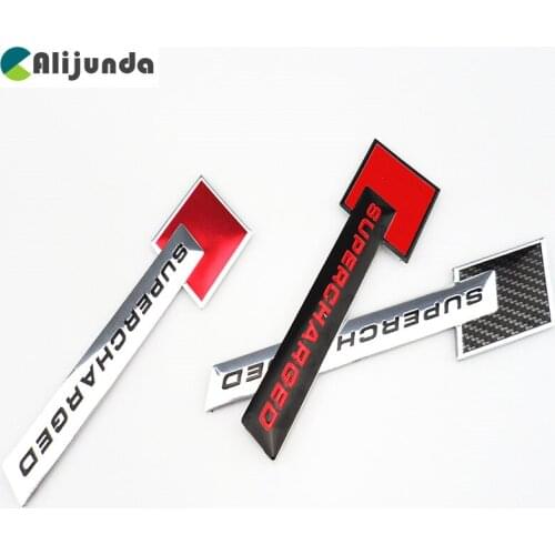 New 3D Metal Motorsport SUPERCHARGED Car styling Emblem Badge Sticker for Mazda 2 3 5 6 CX5 CX7 CX9 Atenza Axela