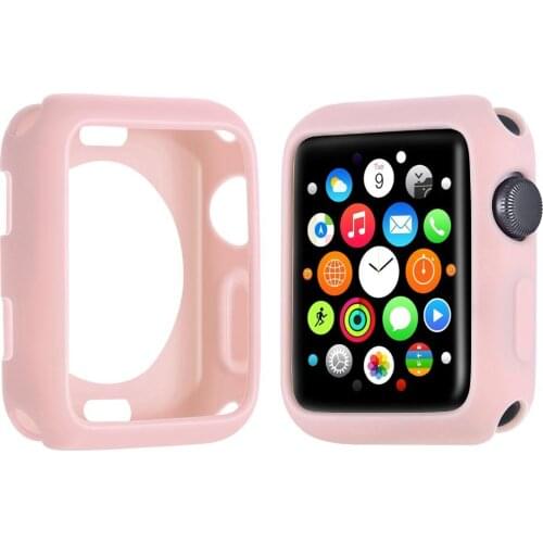 NewSuitable for aipai watch 5th generation protective shell iwatch2/3/4 candy color soft silicone shell iwatch4 protective cover