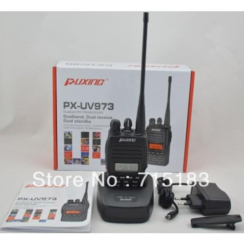 PUXING new version updated PX-888K PX two way radio PX-UV973 Dual Band FM Transciever Scanner and FM Radio