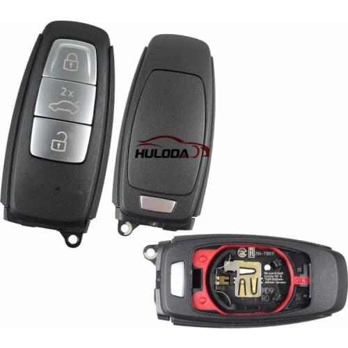 Original for Audi 3 button remote key with 434mhz FSK model for 2017 Audi A8
