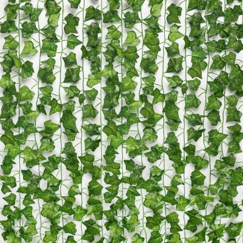 Ivy Artificial Ivy Hanging Garland 12 PCS Artificial Ivy Garland 84 Ft Wedding for Office Kitchen Garden Party Wall Decoration