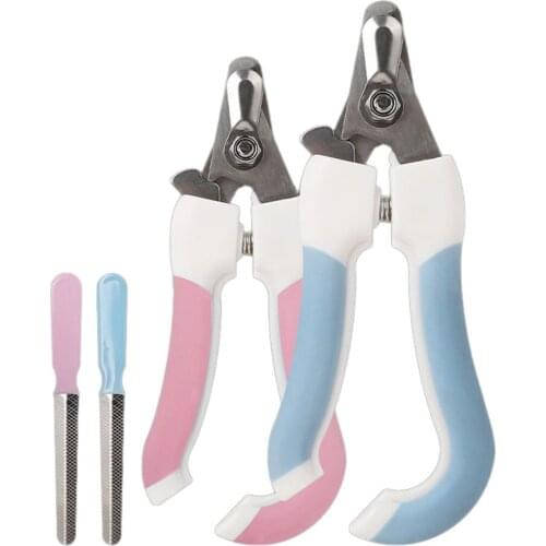 Professional Pet Nail Clippers Cutter Dog Cat Stainless Steel Clippers Pet Claw Nail Scissors Trimmer Grooming Supplies for Dogs