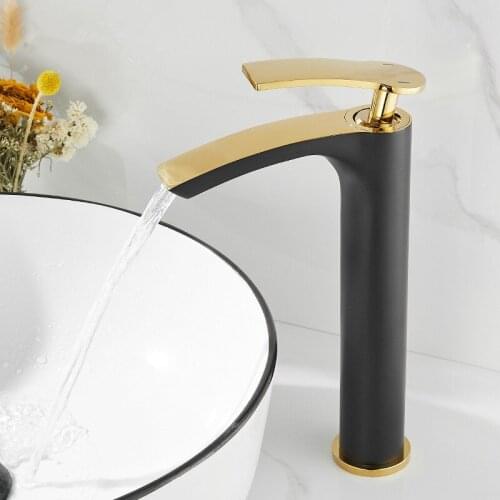 Bathroom Basin Faucet White Gold Sink Tap Single Hole Water Tap Hot and Cold Lavotory Faucet mitigeur salle de bain mixer faucet