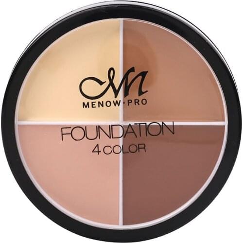 MENOW C14002 Foundation Cream 4-Color Concealer Can Color Cosmetics Makeup Concealer Contour Palette Cosmetic Gift for Women
