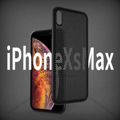 Heat Dissipation Breathable Cooling Case For iPhone x xs max xr Hollow hole Cover Ultrathin PP
