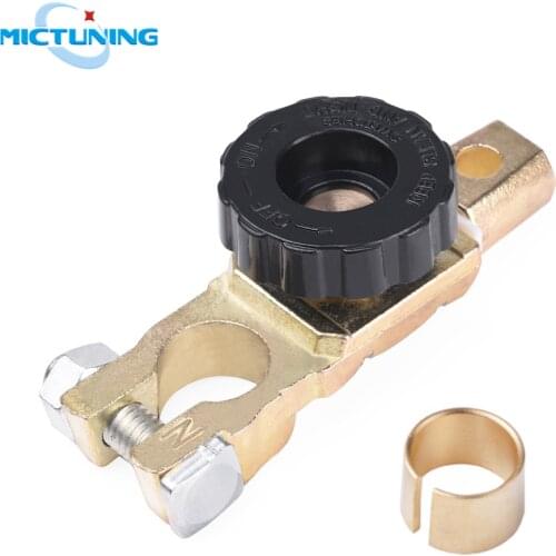 MICTUNING 12-24V Car Universal Battery Quick Disconnect Switch cupper Knob Cut Off Kill Switch for SUV ATV Auto Motor Truck Boat