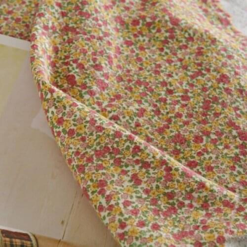 High quality cotton fabric Dense short fuzz sewing Dress shirt clothing tablecloth hand decoration material