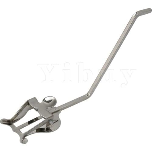 Yibuy Elegant Saxophone Marching Spectrum Clip Holder Clarinet Lyre Nickel Clamp-On Holder Lyre for Saxophone Silver
