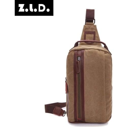 Z.L.D. High quality canvas shoulder bag fashion brand Messenger bag women casual handbag shoulder messenger bag ladies chest bag