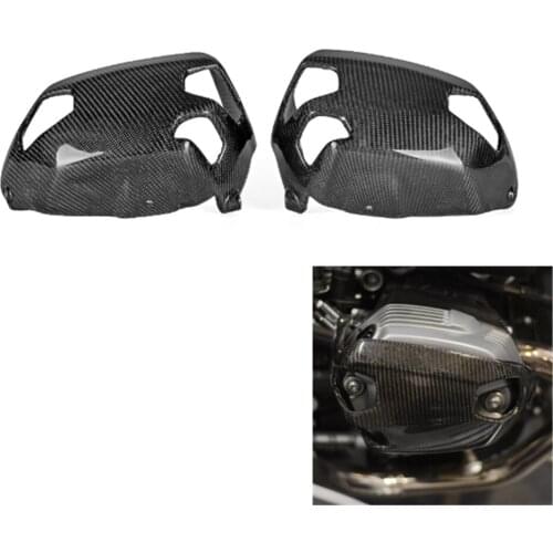 Carbon fiber Cylinder Head Guards for BMW R Ninet Engine Protector Cover for BMW R 9 t R ninet 2014 2015 2016 2017
