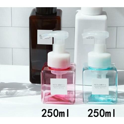 1*Soap Dispenser 250ml Pump Liquid Soap Dispenser Bathroom Kitchen Kit Shower Shampoo Bottle Reusable And Durable Foam Bottles