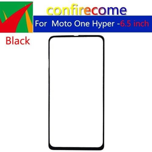 10Pcs\lot Outer Screen For Motorola Moto One Hyper Front Touch Panel LCD Display Outer Glass Cover Lens Repair Replace Parts