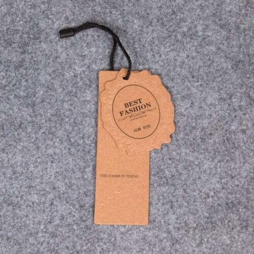 200pcs /lot Customized garment tag print tag logo kraft paper labels tags price tags for clothing