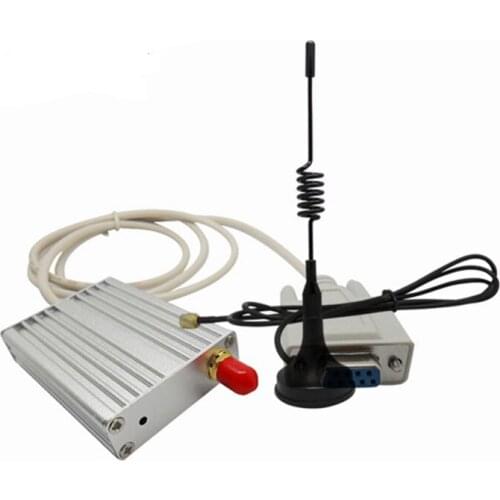 2pcs SV614 RS232 433MHz Wireless RF Transceiver (Transmitter & Receiver) Module + Rubber Sucker Antenna