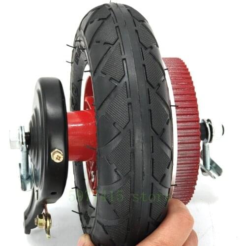 8 Inch Rear Wheel, With Drive Gear + Brake + Axle Set, 200x50 Pneumatic Tire Inner Tube And Outer Tube, With Alloy Rim, Suitable