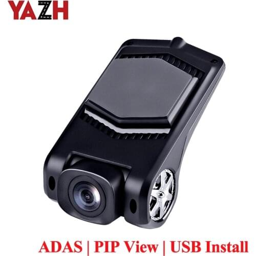ADAS Car Dash Cam FHD1080P Car USB DVR Camera LDWS G-Sensor PIP car video recorders for Android DVD Multimedia Display Auto Cam