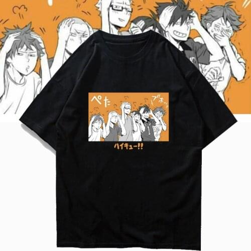Anime Haikyuu Nekoma Karasuno Tee Shirt Short Sleeve Kageyama Tobio Hinata Shoyo T-shirt Unisex