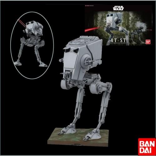 Bandai Star Wars AT-ST 1:48 All Terrain Scout Transport Movie Figures Assembly Model Toys Birthday Present