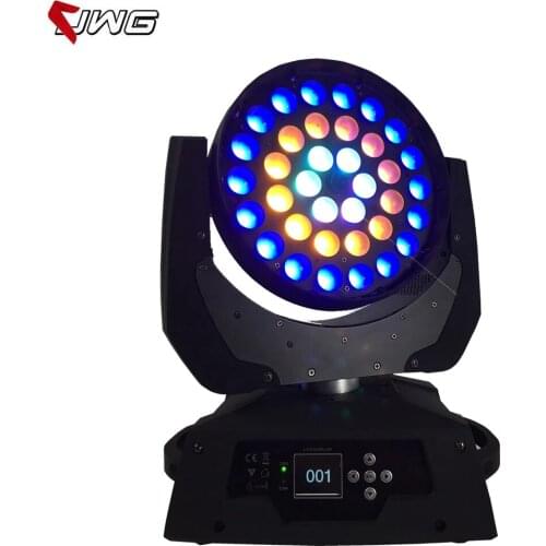 Free Shipping 36X18w Zoom Led Moving Head Wash Rgbwa Uv 6IN1 Led Zoom Wash Moving Head Light Dj Stage Lighting For Sale
