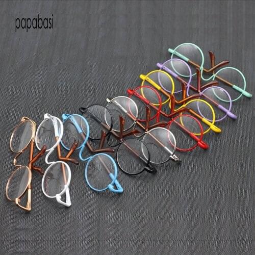 Colorful sunglasses Doll Accessories round-shaped Round glass suitable for BJD blythes doll fit 18inch 43cm girl dolls toy