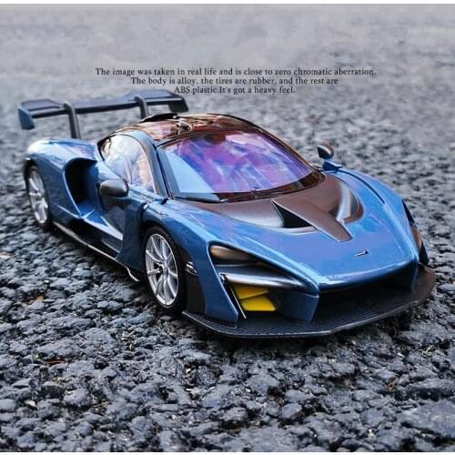 1:24 Mclaren Senna Sports Car Alloy Car Model Diecasts Metal Toy Vehicles Supercar Car Model Simulation Collection Kids Toy Gift