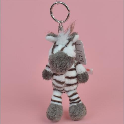 Zebra Animals stuffed Pendant Keyring Plush Toy, Backpack Decoration Keychain / Keyholder Gift