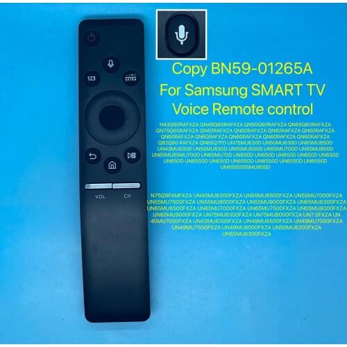 New BN59-01265A Voice Remote Control FOR Samsung LED 3D Smart Player Black 433mhz Controle Remoto BN59-01242A