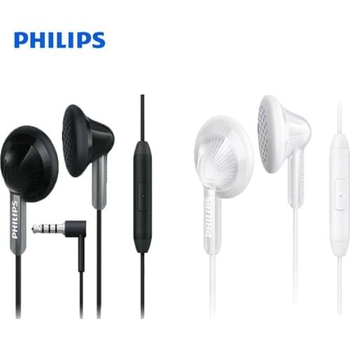Original Philips SHE3015 Wires headsets With High-quality Sound microphone Black/White colors for Huawei Support official test