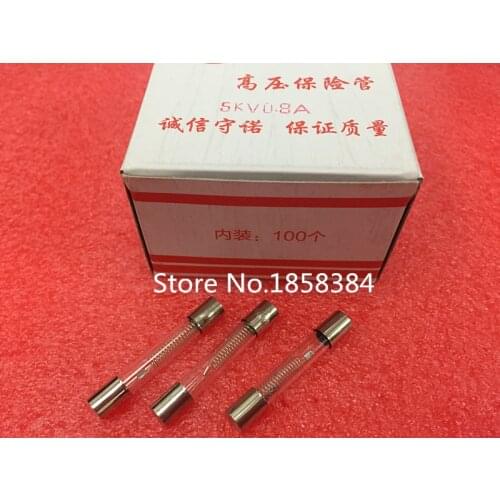 Free shipping 10pcs/lot 6*40 5KV 0.8A 800mA Microwave Oven High Voltage Fuse