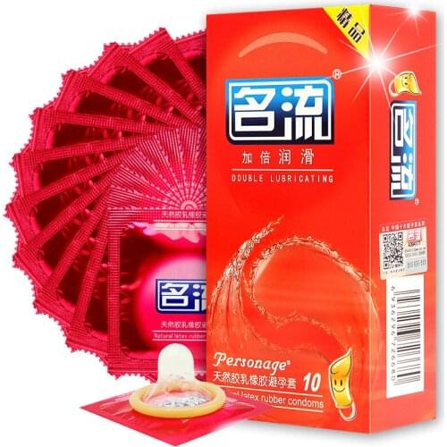 10pcs Double Lubricating Condoms for Men Sex Toys Natural Latex Rubber Male Condoms Health Safe Contraception Lubricant Condom