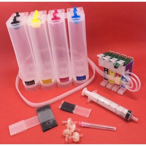 YOTAT Empty High capacity 200ML CISS ink cartridge T1241 T1242 T1243 T1244 for Epson Stylus NX125 NX130 NX127