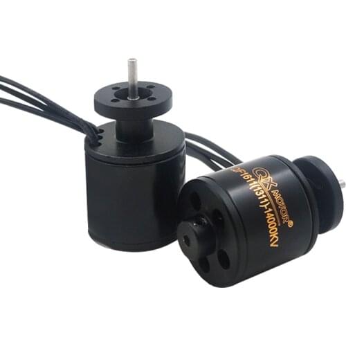 QX-MOTOR Brand New Brushless Motor For EDF DIY Airplane Parts QF1611 5000KV 6000KV 7000KV 14000KV Metal Brushless Motor