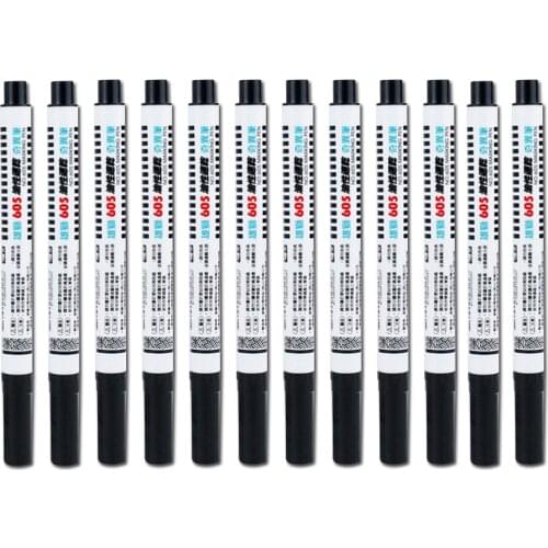 Simbalion Quick dry fine word single head marking pen water resistant fine word oily Mark pen 1.0mm hook line pen