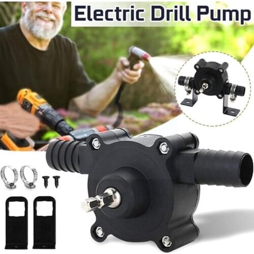 Hand Electric Drill Pump Portable Pump Self-priming Manual Centrifugal Pump Self-priming Liquid Mini Pump B3E7