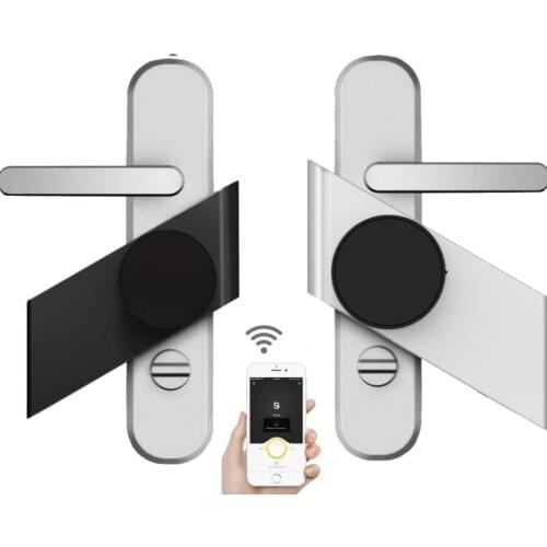 Silver/Black Sherlock S3 Smart Stick Lock Electronic Door Lock Bluetooth Wirelless Open or Close Door Work Smart App Control