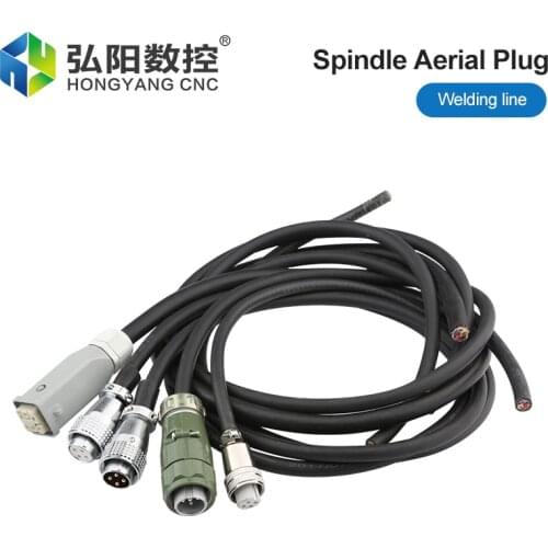 CNC Milling Machine Spindle Wire, Machine Tool Drag Chain Cable, Spindle Motor Aerial Plug Welding Wire With Shield