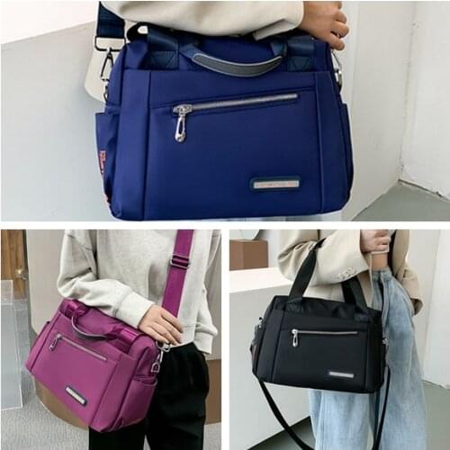 Mommy Travel Shoulder Crossbody Handbag Large Capacity Polyester Cloth Maternity Nappy Top-handle Baby Care Nursing Diaper Bag