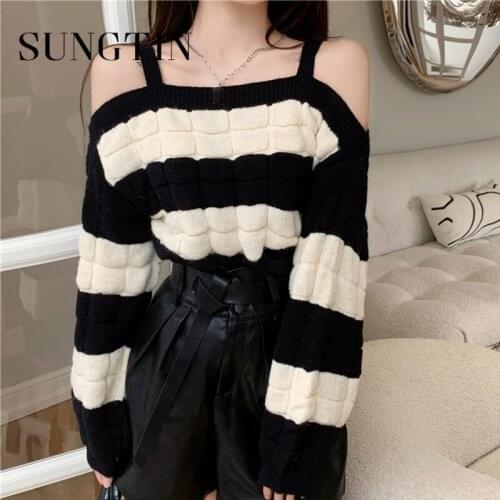 Женские пуловеры с открытыми плечами Sungtin China At AliExpress