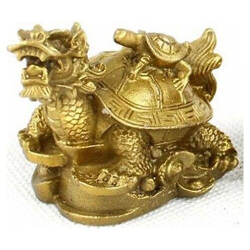 Good Pure brass dragon turtle dominated furnishing articles mascot